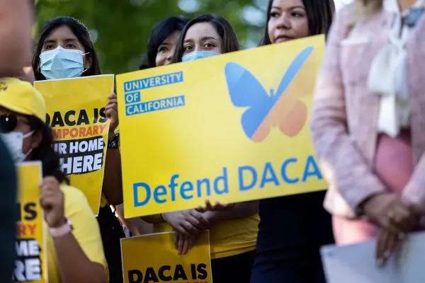 University of California sign that reads "Defend DACA"