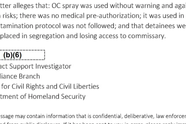 TCDF FOIA Response